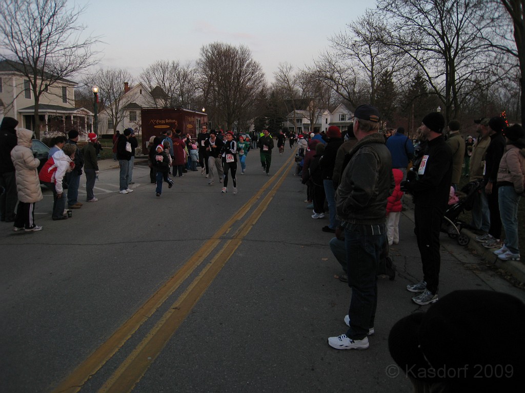 Holiday Hustle 5K 2009 520.jpg - The 2009 running of the Holiday Hustle 5K put on by Running Fit in Dexter Michigan on a sunny but 28 degree on December 5, 2009.